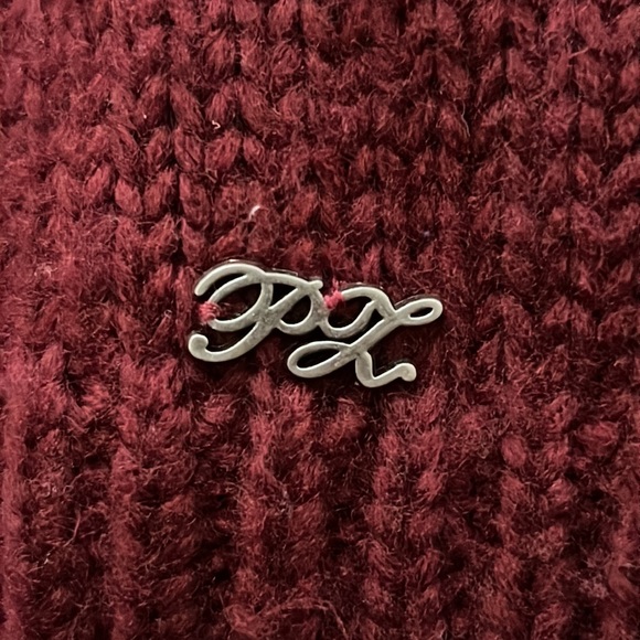 Burgundy Layering T-Shirt Sweater/Vest - Picture 4 of 5